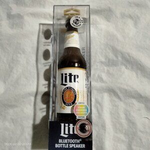 Miller Lite Beer Bottle Bluetooth Speaker Color Changing LED Limited Edition